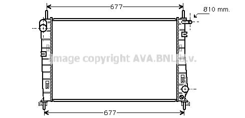 AVA QUALITY COOLING Радиатор, охлаждение двигателя FDA2266